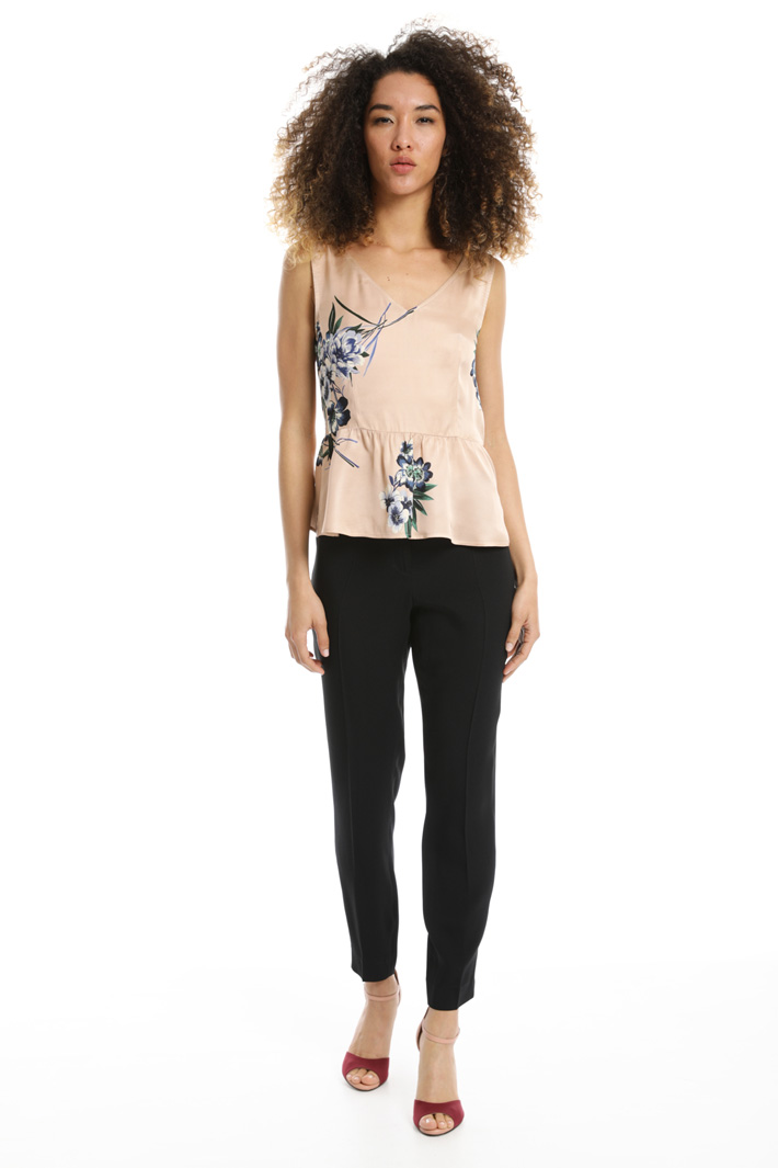 Top peplo in raso Fashion Market Top peplo in raso Fashion Market