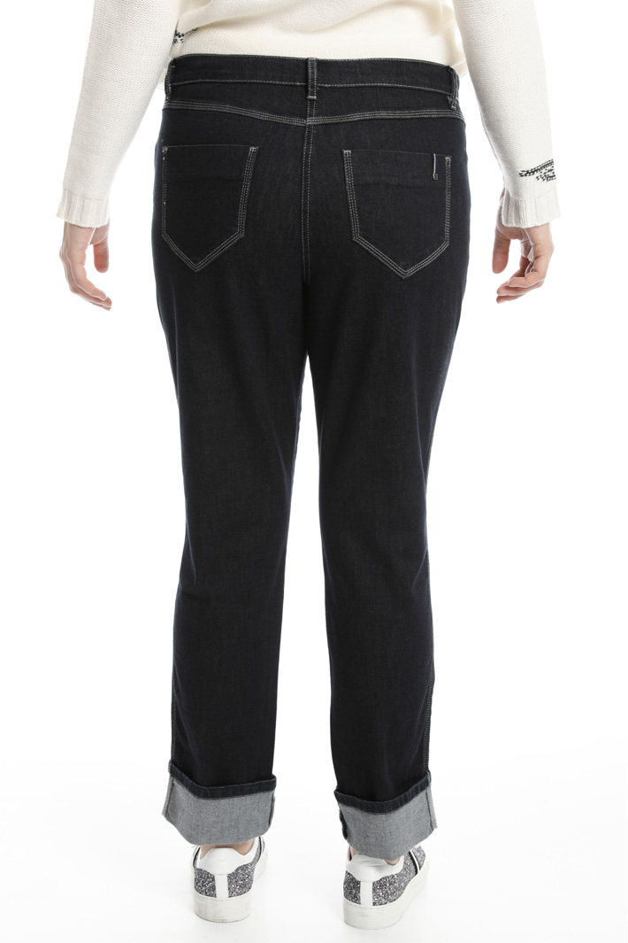 Jeans lungo con risvolto Fashion Market Jeans lungo con risvolto Fashion Market