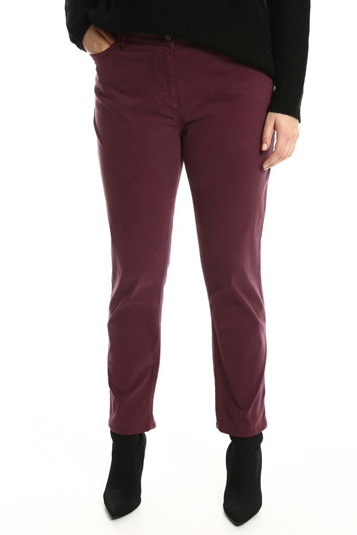 Pantalone in raso di cotone Fashion Market Pantalone in raso di cotone Fashion Market
