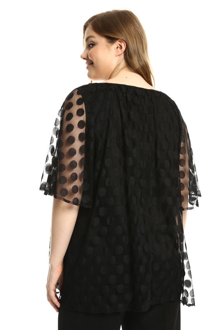 Top in tulle jacquard Fashion Market Top in tulle jacquard Fashion Market