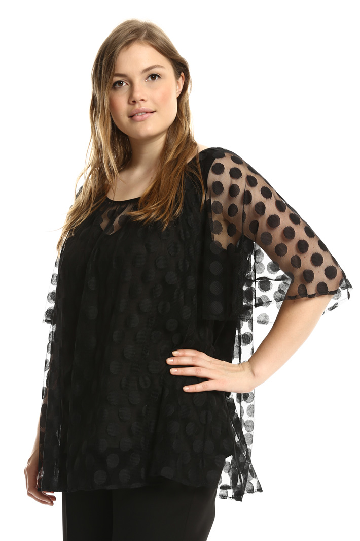 Top in tulle jacquard Fashion Market Top in tulle jacquard Fashion Market
