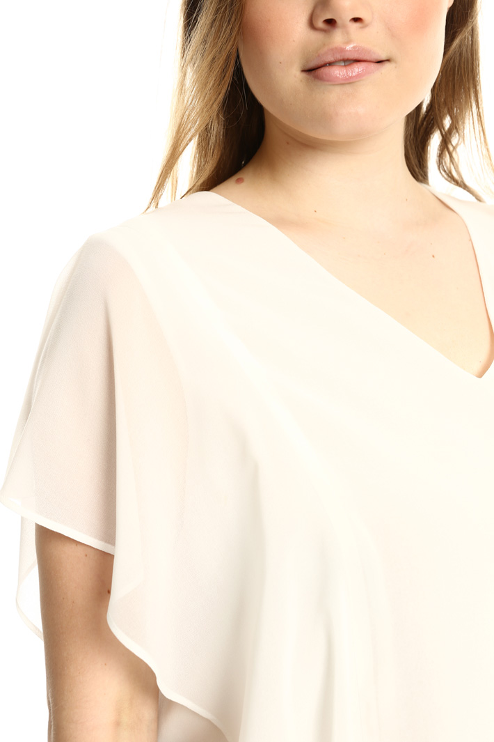 Casacca lunga in georgette Fashion Market Casacca lunga in georgette Fashion Market