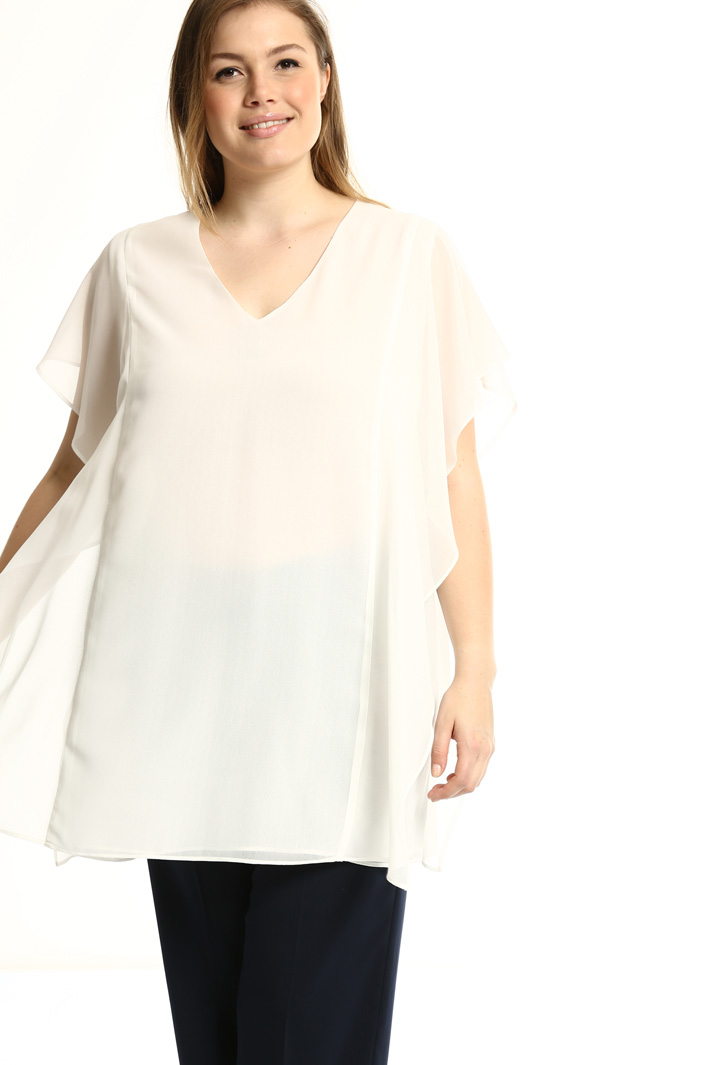 Casacca lunga in georgette Fashion Market Casacca lunga in georgette Fashion Market