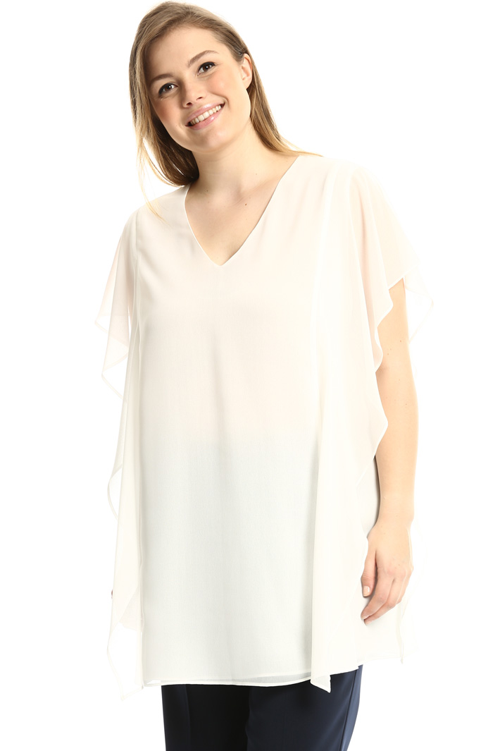 Casacca lunga in georgette Fashion Market Casacca lunga in georgette Fashion Market