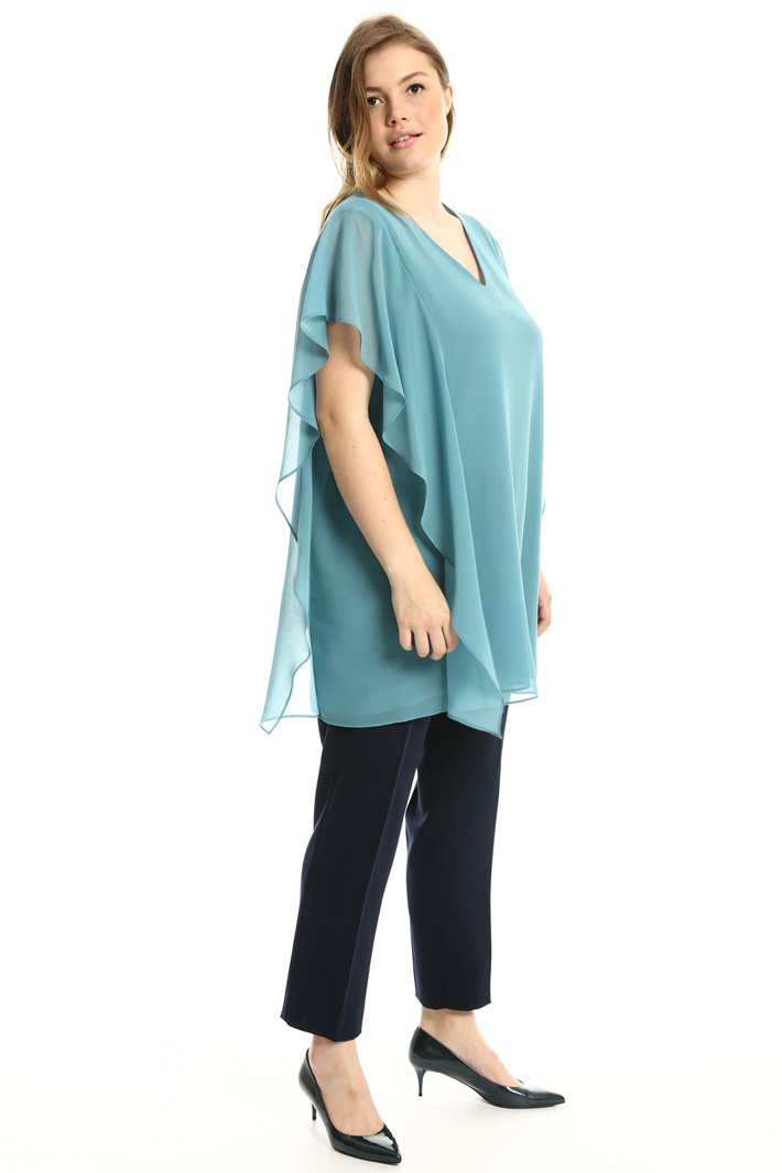 Casacca lunga in georgette Fashion Market Casacca lunga in georgette Fashion Market