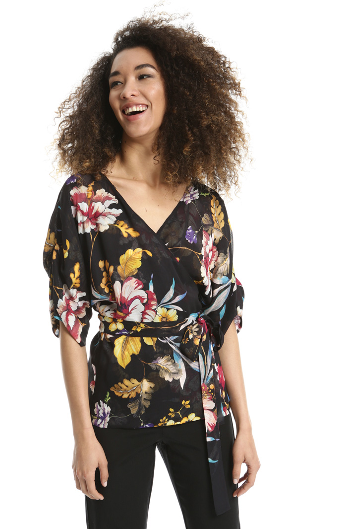Top a portafoglio in georgette Fashion Market Top a portafoglio in georgette Fashion Market