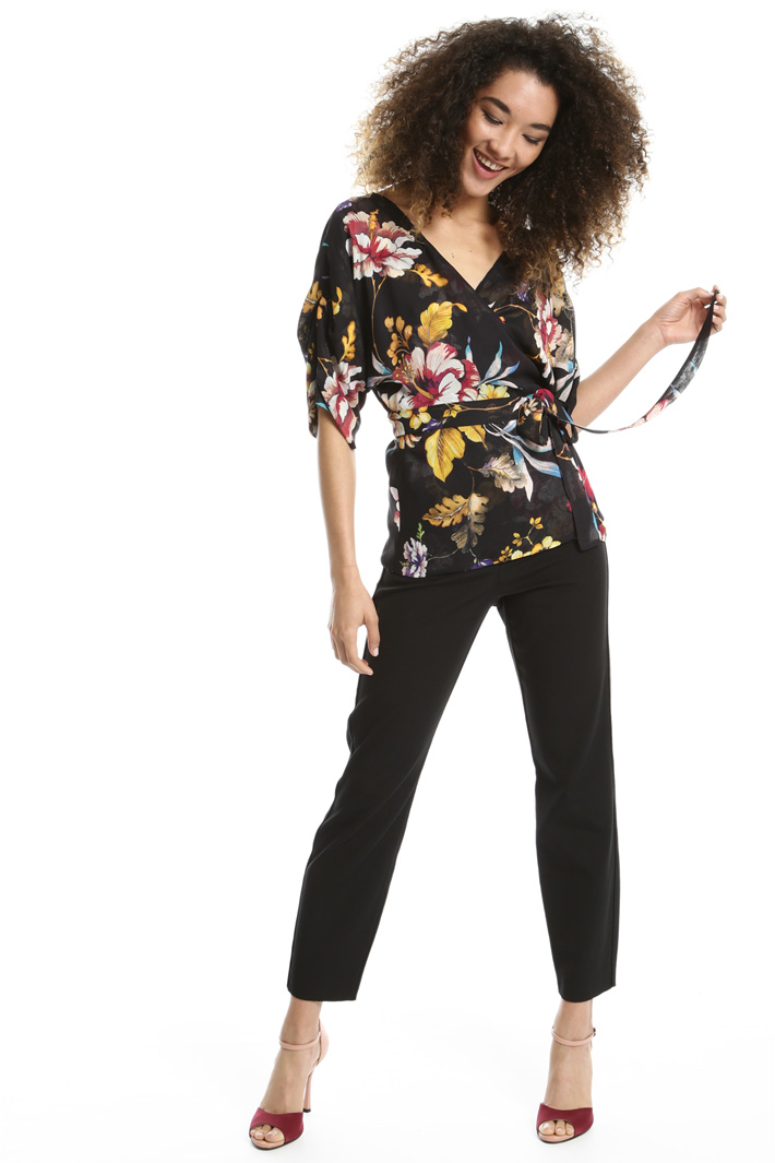 Top a portafoglio in georgette Fashion Market Top a portafoglio in georgette Fashion Market