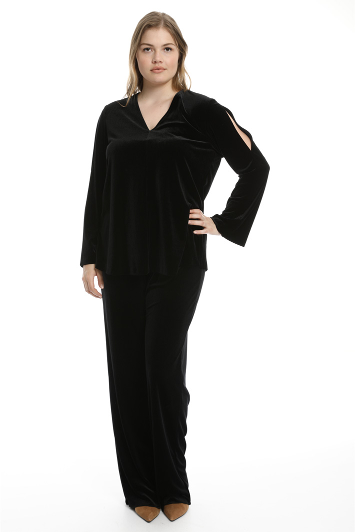 Casacca in jersey velluto Fashion Market Casacca in jersey velluto Fashion Market