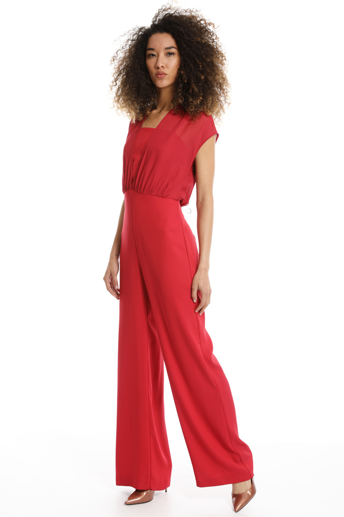 Tuta in cady e georgette Fashion Market Tuta in cady e georgette Fashion Market