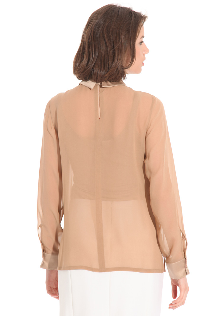 Blusa in georgette e raso Fashion Market Blusa in georgette e raso Fashion Market