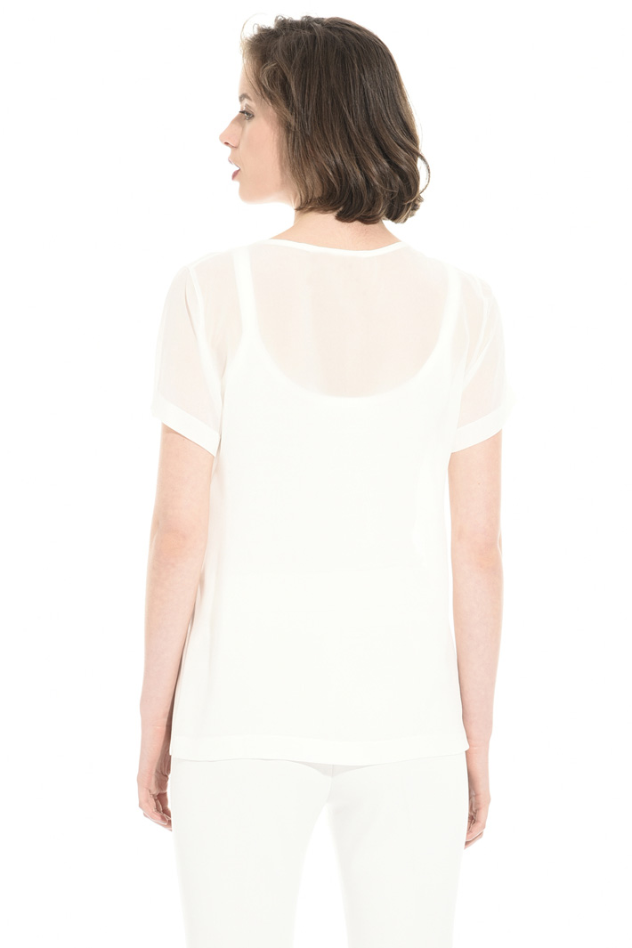 Blusa in georgette di seta Fashion Market Blusa in georgette di seta Fashion Market