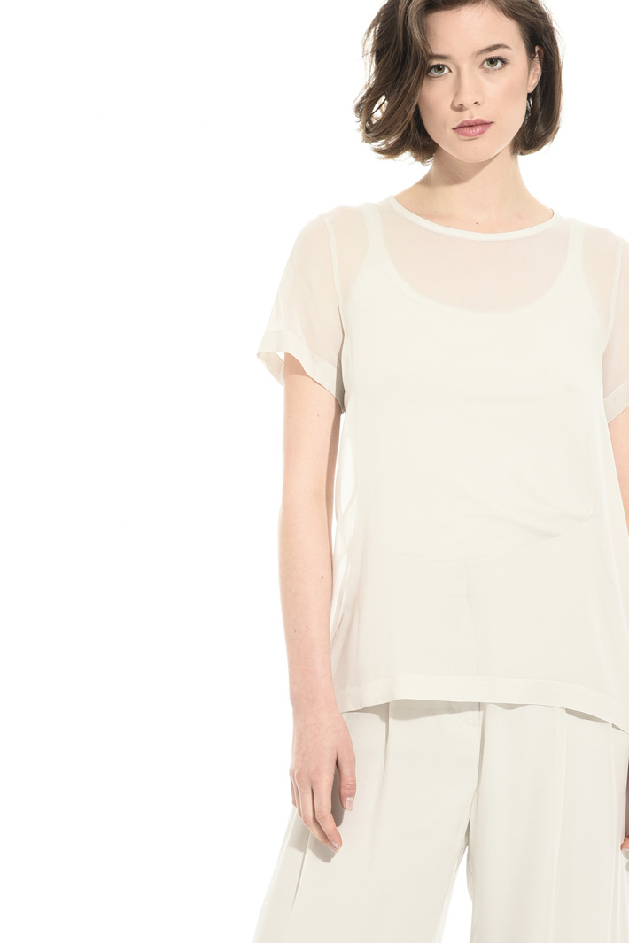 Blusa in georgette di seta Fashion Market Blusa in georgette di seta Fashion Market