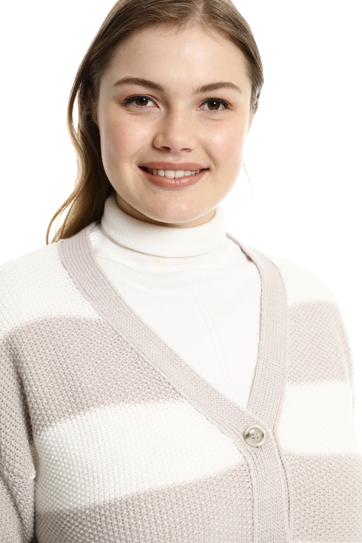 Cardigan rigato in misto lana Fashion Market Cardigan rigato in misto lana Fashion Market