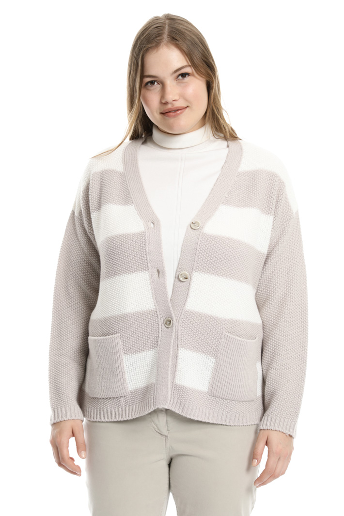 Cardigan rigato in misto lana Fashion Market Cardigan rigato in misto lana Fashion Market