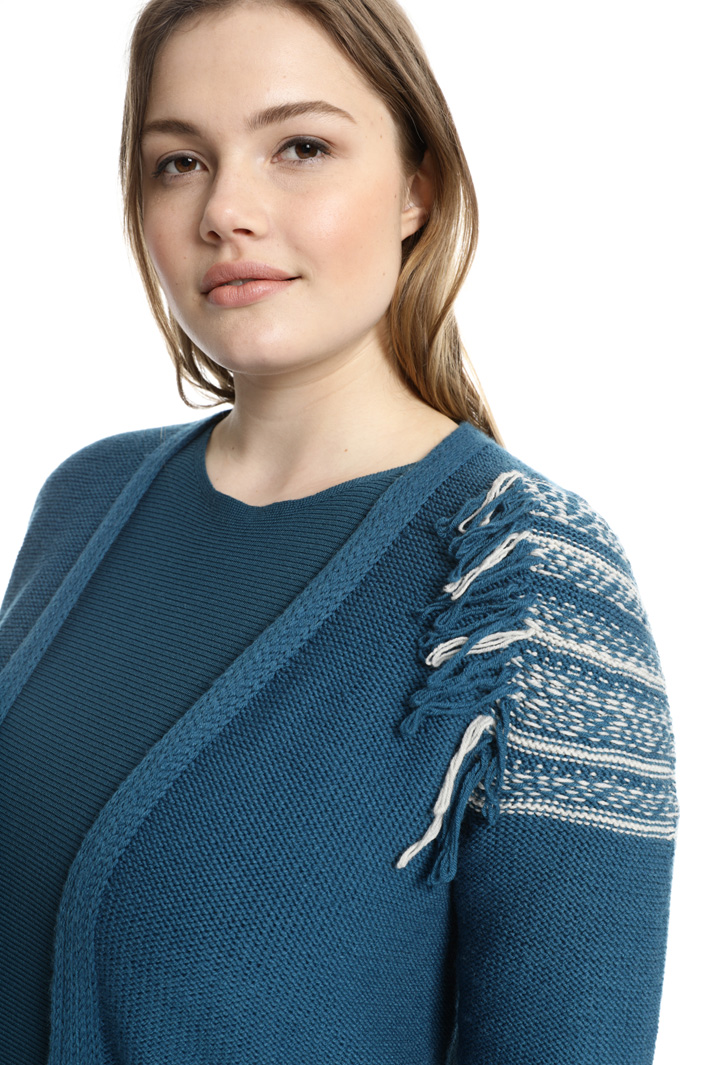 Cardigan in lana con frange Fashion Market Cardigan in lana con frange Fashion Market