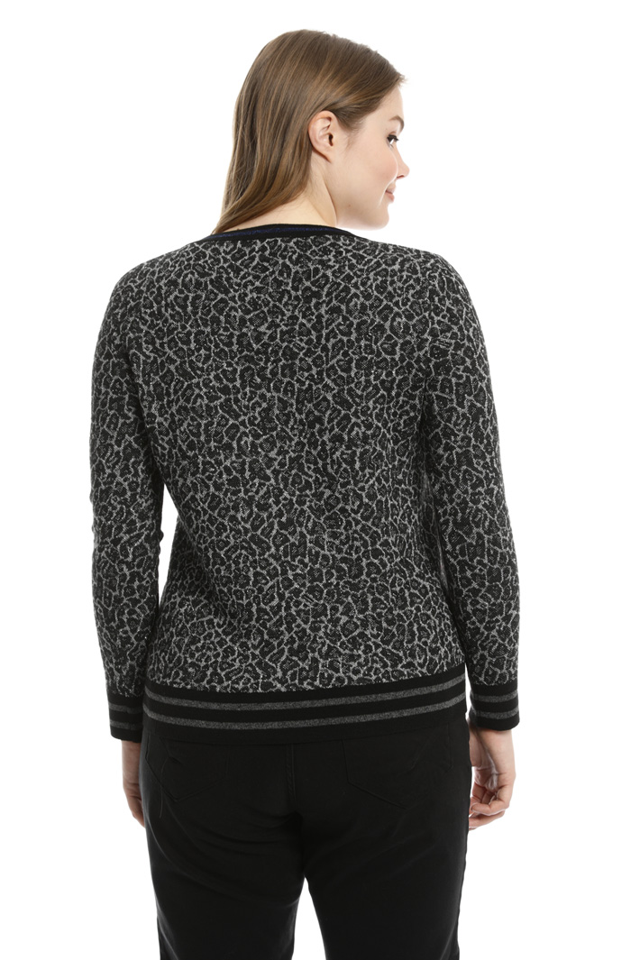 Maglia in jacquard maculato Fashion Market Maglia in jacquard maculato Fashion Market