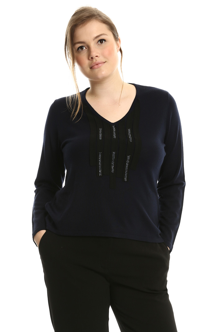 Maglia in lana con ricamo Fashion Market Maglia in lana con ricamo Fashion Market