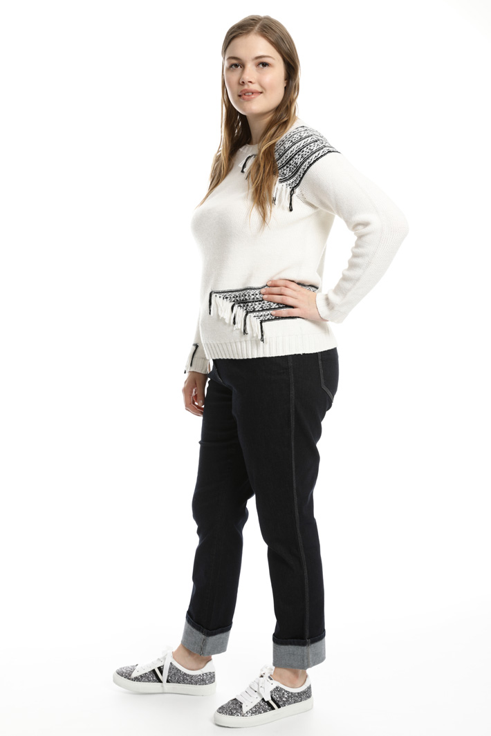 Pullover con frange Fashion Market Pullover con frange Fashion Market