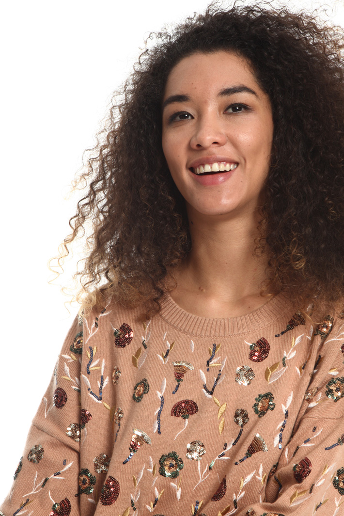 Maglia boxy ricamata Fashion Market Maglia boxy ricamata Fashion Market