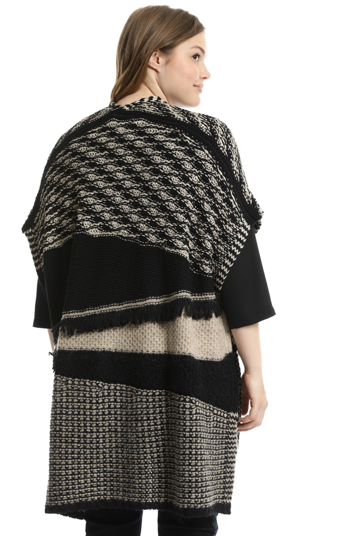 Poncho in lana jacquard Fashion Market Poncho in lana jacquard Fashion Market