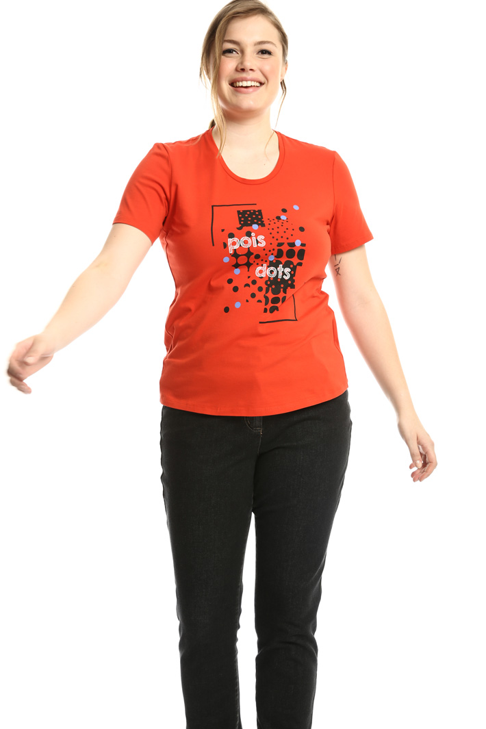 T-shirt in jersey con stampa Fashion Market T-shirt in jersey con stampa Fashion Market