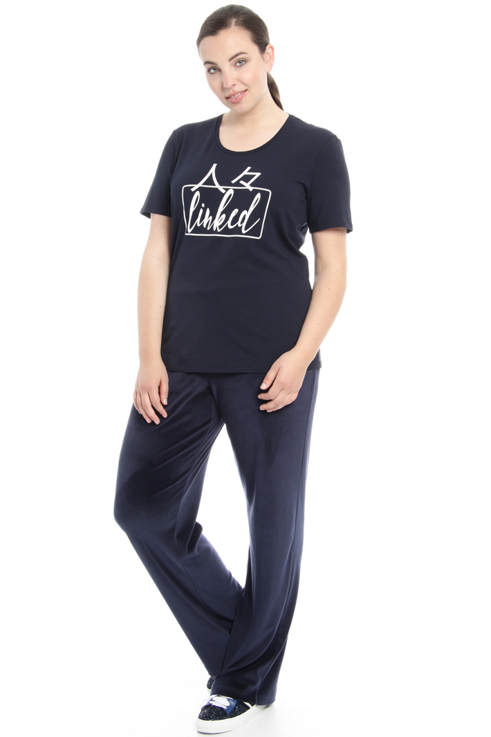 T-shirt in jersey con stampa Fashion Market T-shirt in jersey con stampa Fashion Market