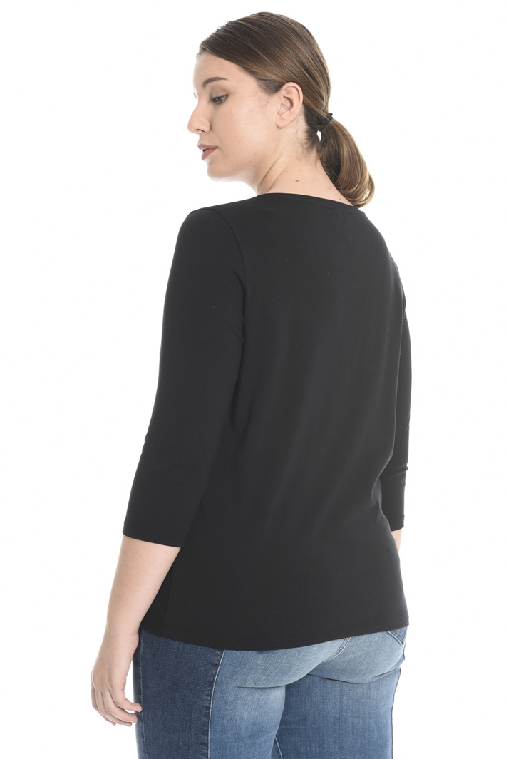 T-shirt in jersey con strass Fashion Market T-shirt in jersey con strass Fashion Market