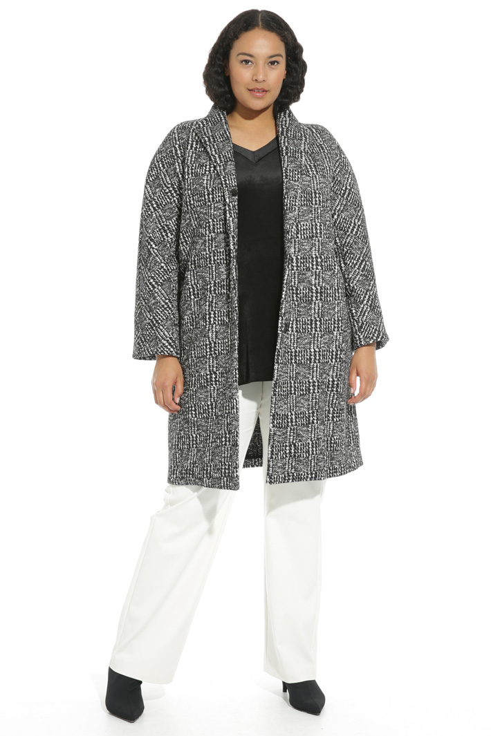 Cappotto tinto filo in jersey Fashion Market Cappotto tinto filo in jersey Fashion Market