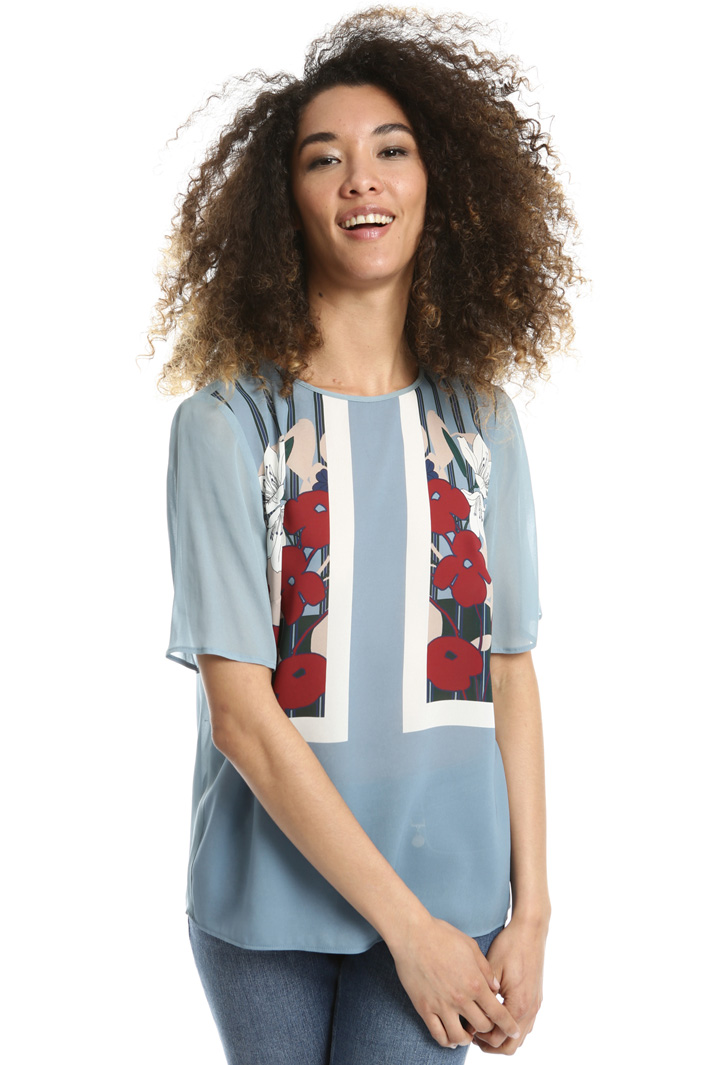 Top in doppia georgette Fashion Market Top in doppia georgette Fashion Market