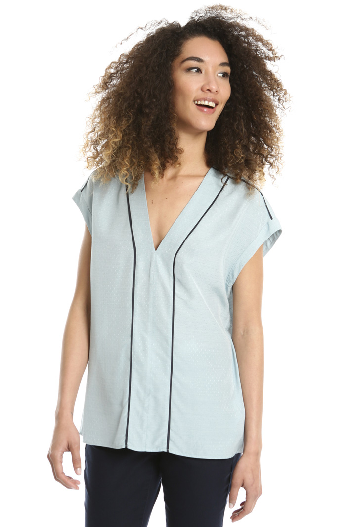 Top in tessuto goffrato Fashion Market Top in tessuto goffrato Fashion Market