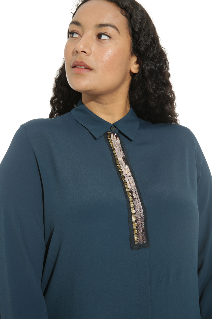 Camicia in seta con ricamo Fashion Market Camicia in seta con ricamo Fashion Market