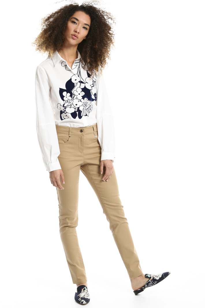 Camicia con stampa flock Fashion Market Camicia con stampa flock Fashion Market