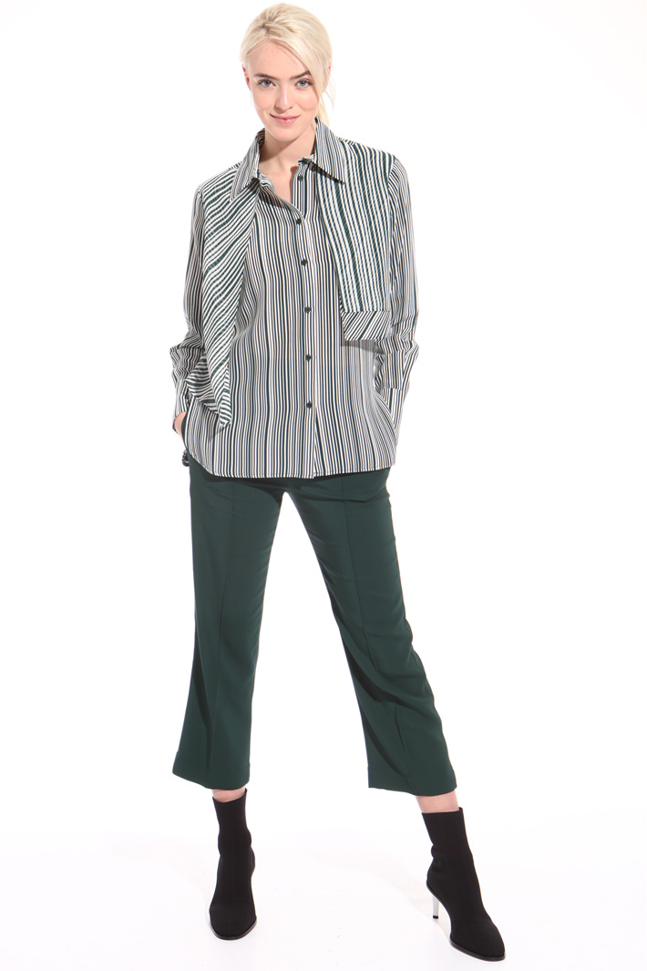 Camicia in crepe rigata Fashion Market Camicia in crepe rigata Fashion Market