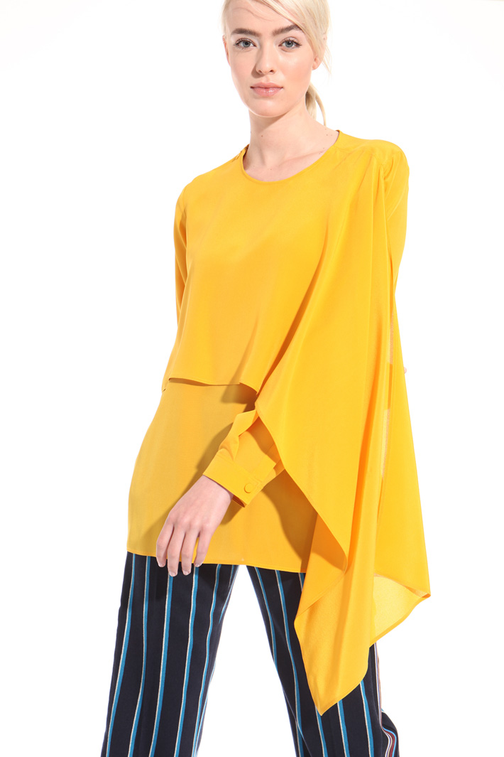 Blusa con pannello sovrapposto Fashion Market Blusa con pannello sovrapposto Fashion Market