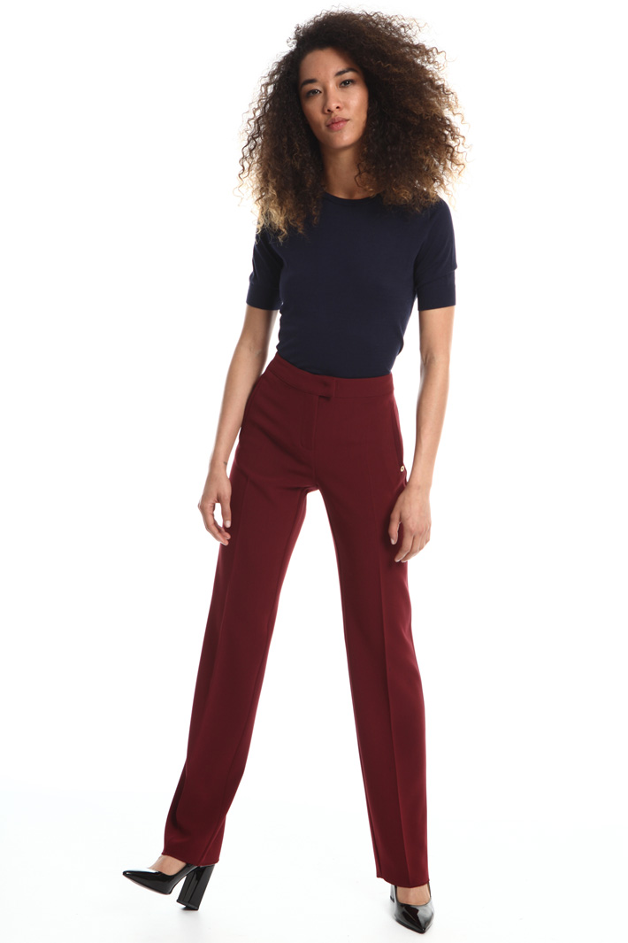Pantalone dritto in triacetato Fashion Market Pantalone dritto in triacetato Fashion Market
