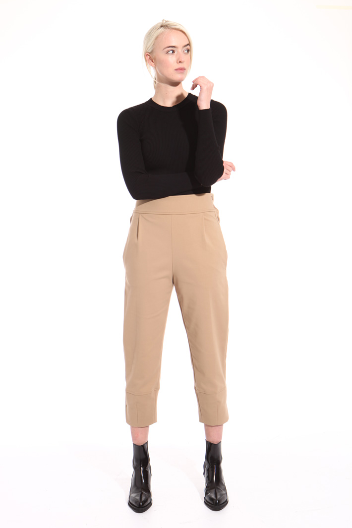 Pantalone con bottoni laterali Fashion Market Pantalone con bottoni laterali Fashion Market