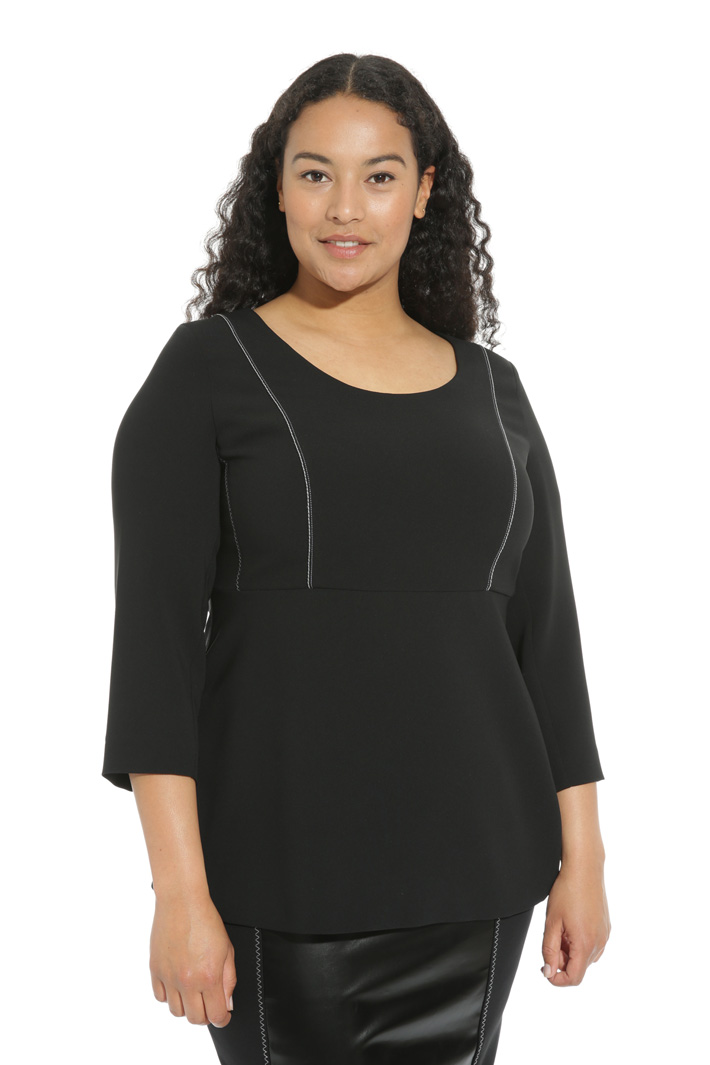 Casacca peplum in triacetato Fashion Market Casacca peplum in triacetato Fashion Market