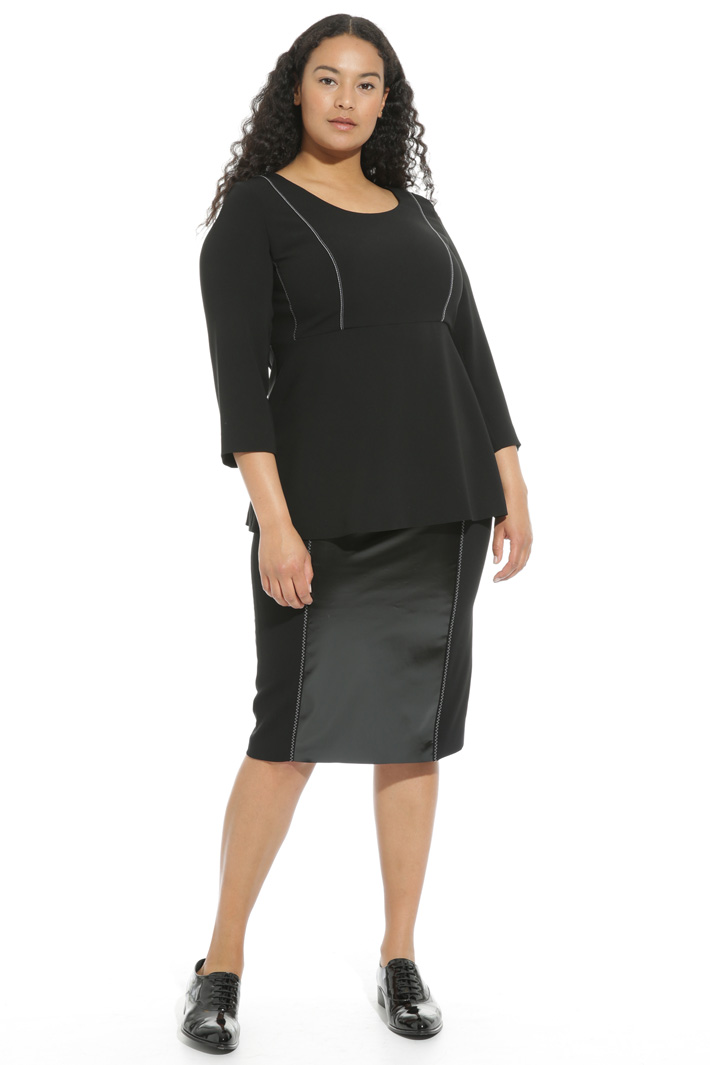 Casacca peplum in triacetato Fashion Market Casacca peplum in triacetato Fashion Market