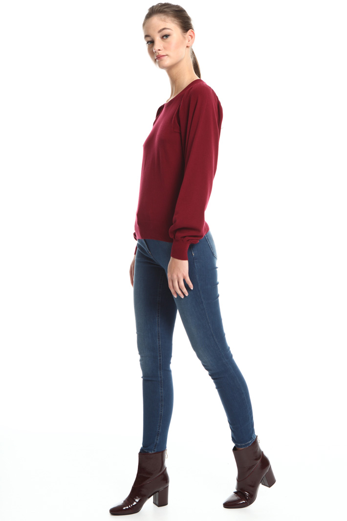 Maglia con maniche a sbuffo Fashion Market Maglia con maniche a sbuffo Fashion Market