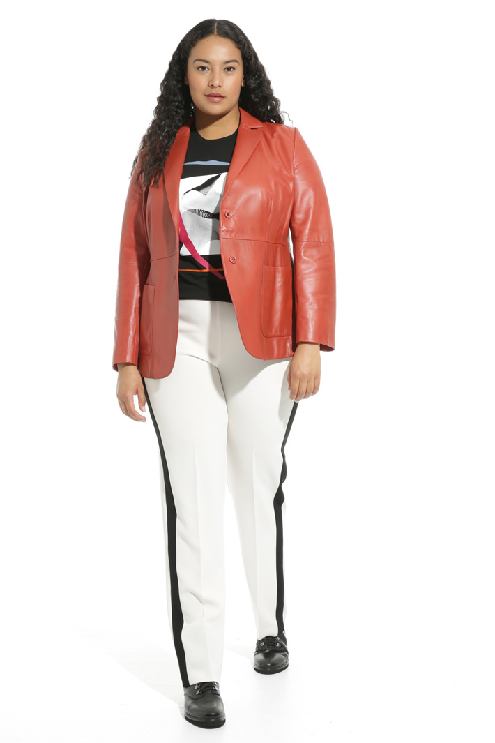 Giacca modello blazer in pelle Fashion Market Giacca modello blazer in pelle Fashion Market