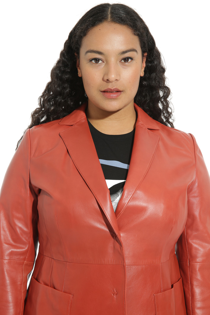 Giacca modello blazer in pelle Fashion Market Giacca modello blazer in pelle Fashion Market
