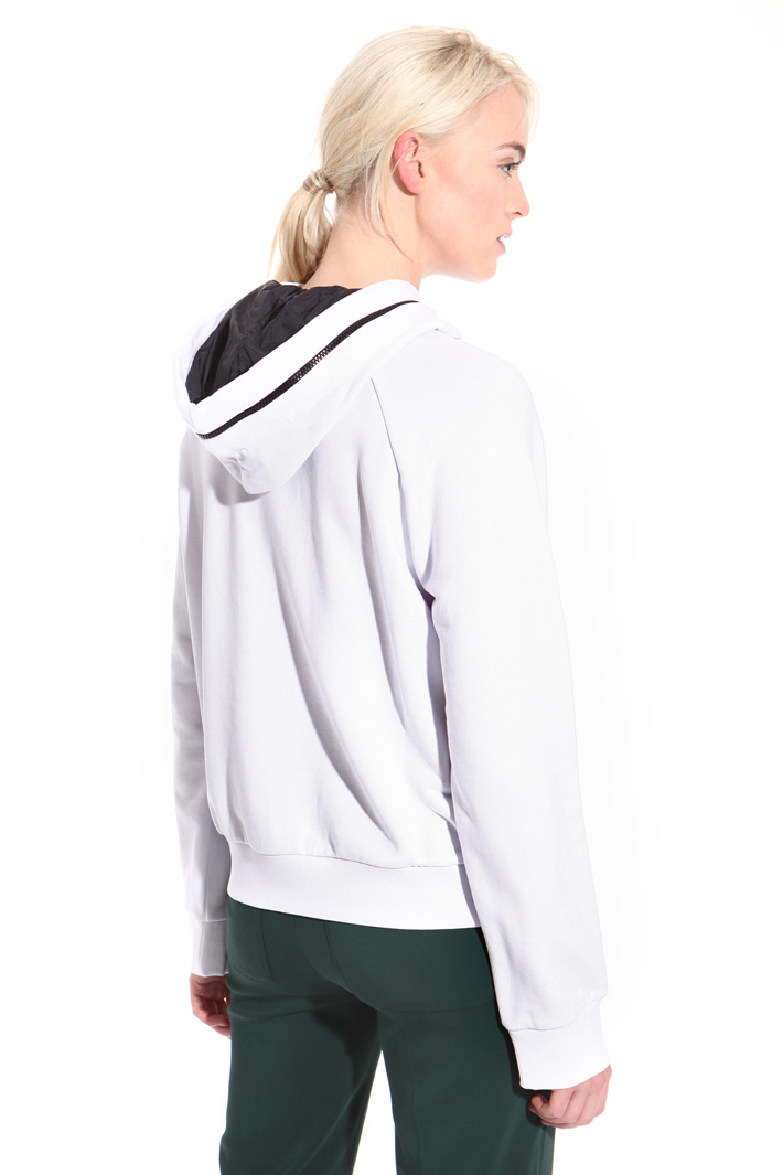 Felpa in cotone con zip Fashion Market Felpa in cotone con zip Fashion Market