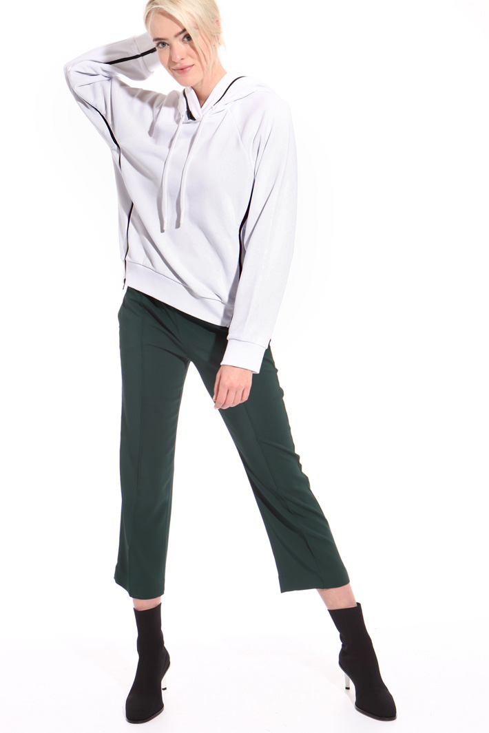 Felpa in cotone con zip Fashion Market Felpa in cotone con zip Fashion Market