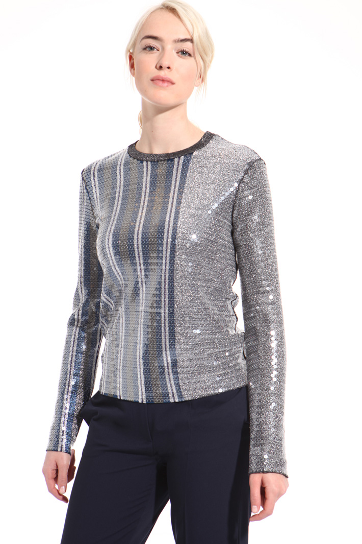 Maglia lurex con paillettes Fashion Market Maglia lurex con paillettes Fashion Market