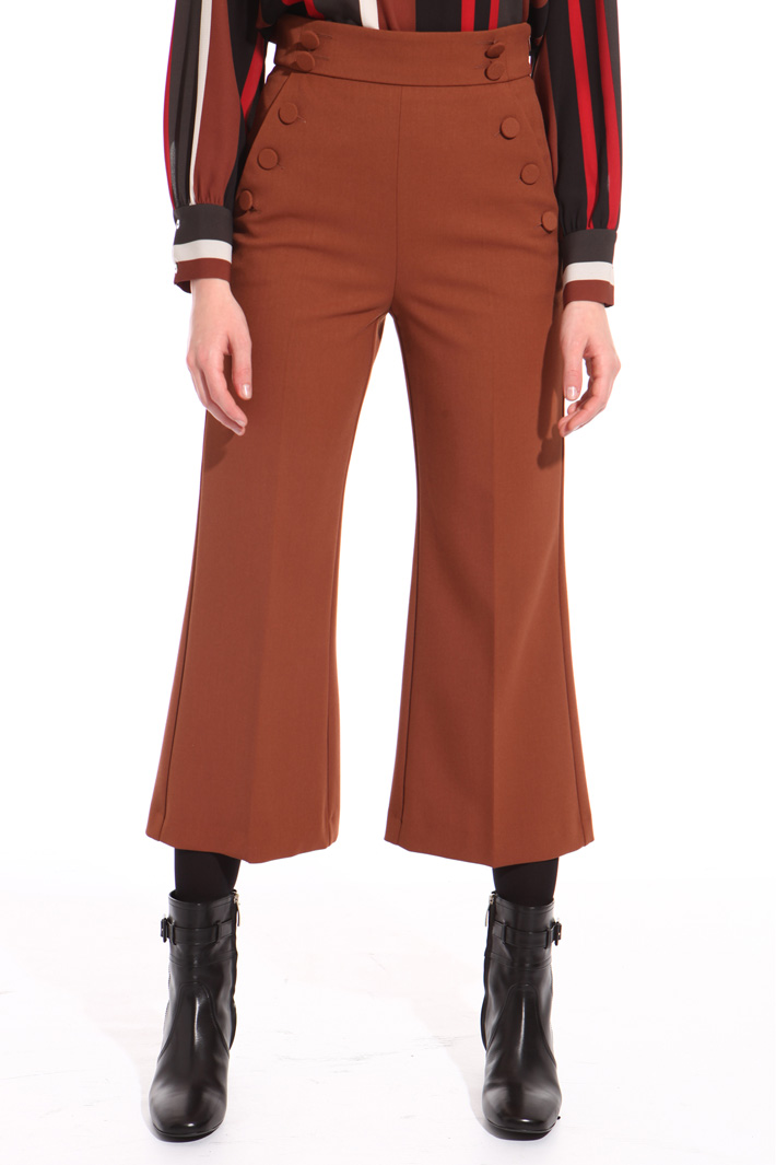 Pantalone con bottoni rivestiti Fashion Market Pantalone con bottoni rivestiti Fashion Market