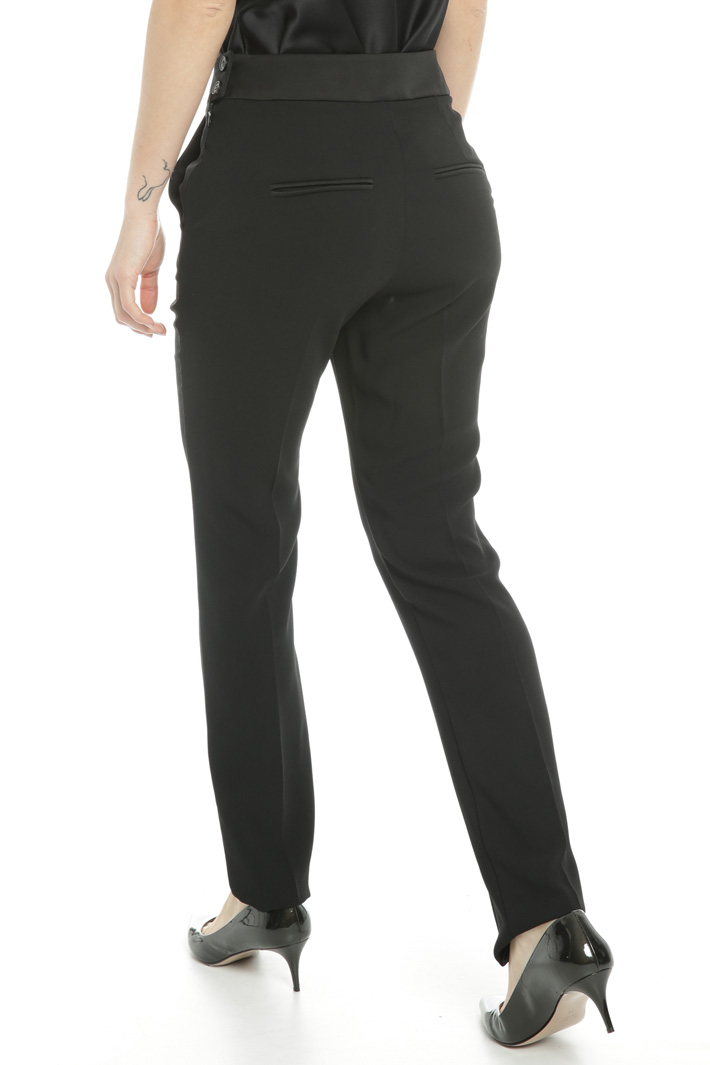 Pantalone in crepe enver satin Fashion Market Pantalone in crepe enver satin Fashion Market