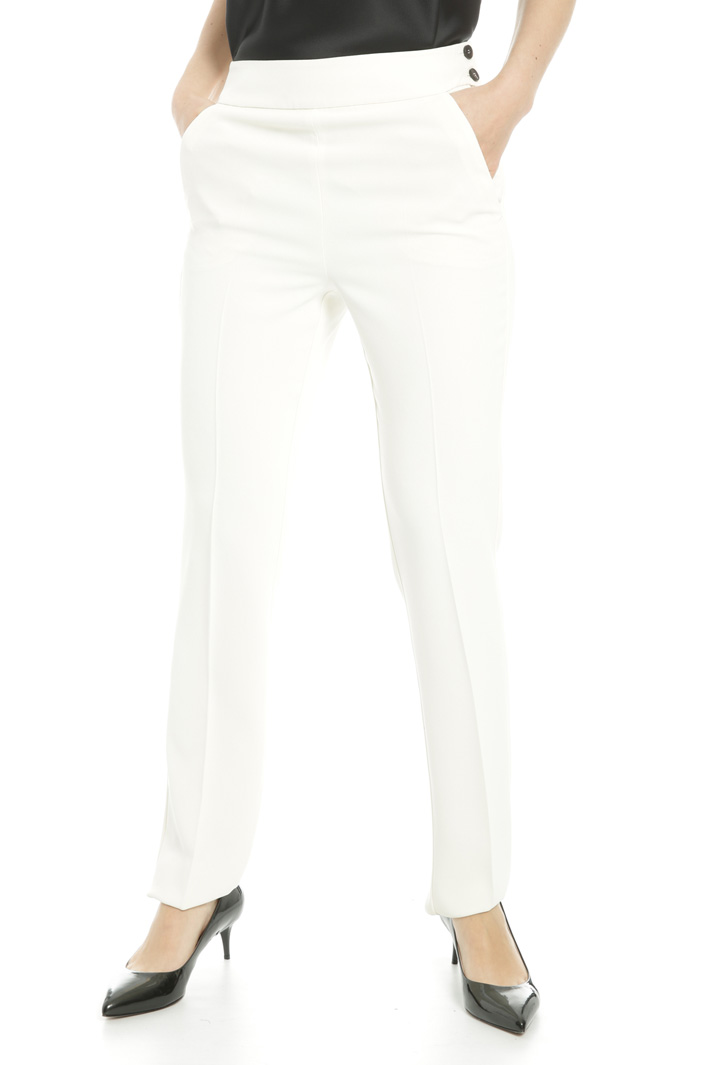Pantalone in crepe enver satin Fashion Market Pantalone in crepe enver satin Fashion Market