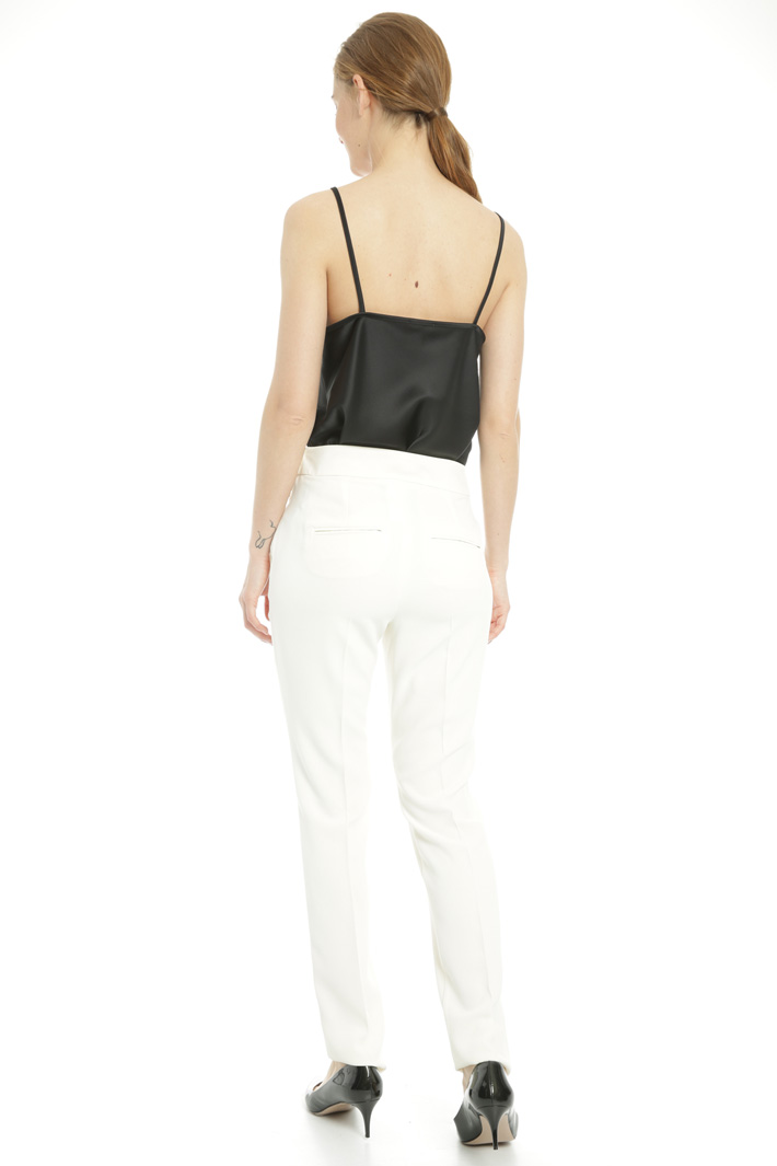 Pantalone in crepe enver satin Fashion Market Pantalone in crepe enver satin Fashion Market