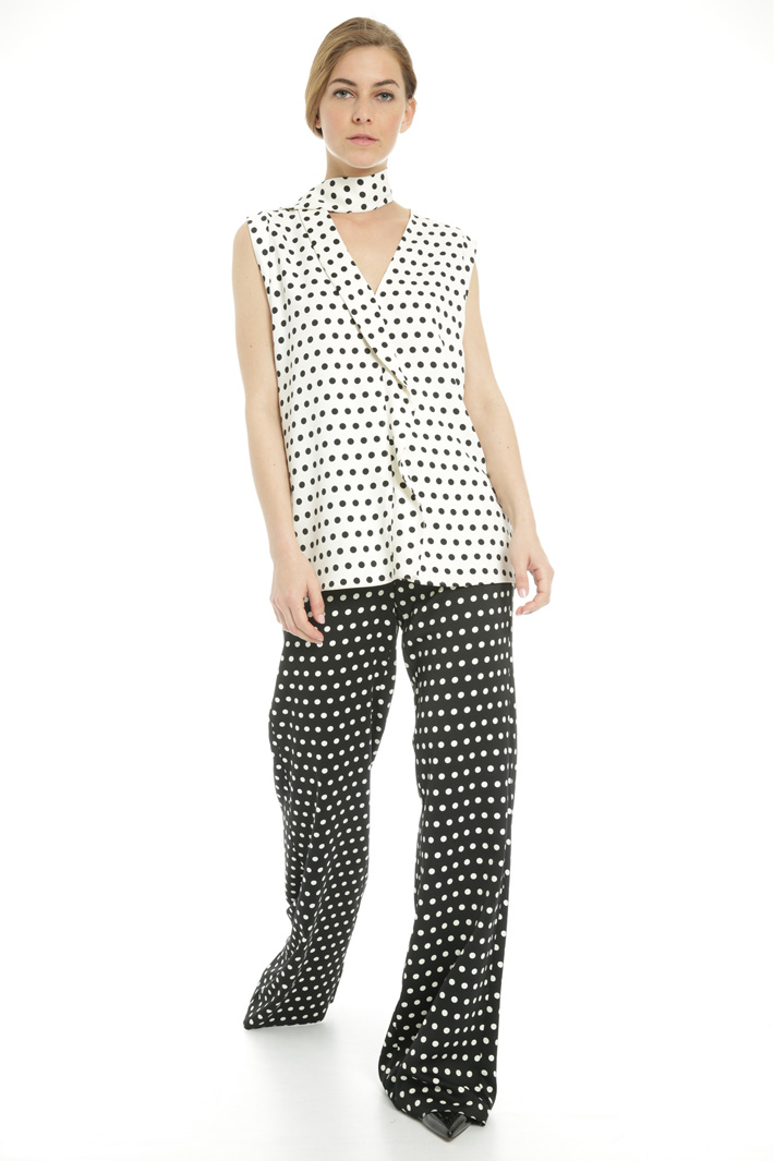 Top in crepe enver satin Fashion Market Top in crepe enver satin Fashion Market