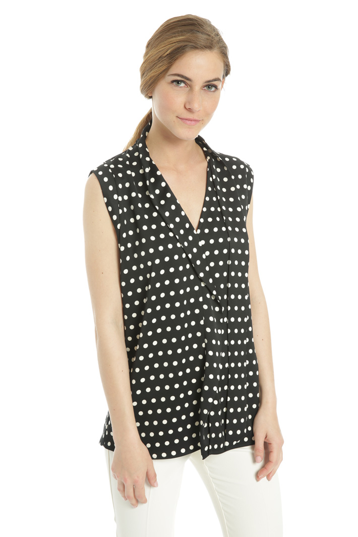 Top in crepe enver satin Fashion Market Top in crepe enver satin Fashion Market